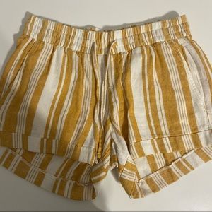 NWOT Old Navy | Yellow & Tan Striped Shorts